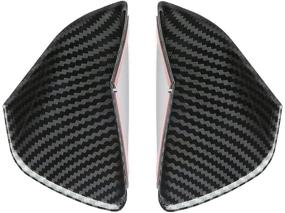 img 3 attached to Enhance Your Corvette C7 with KoLeddy 🚘 Carbon Fiber Look Door Handle Trim Accessories (2014-2019)