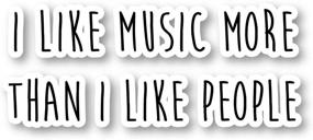 img 2 attached to Music People Sticker Quotes Stickers