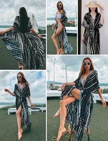 img 2 attached to EDOLYNSA Womens Kimono Swimsuit Coverups: Stylish Women's Clothing and Swimsuits & Cover Ups