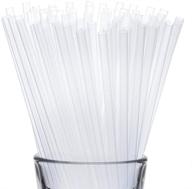 straws disposable plastic bulk clear logo