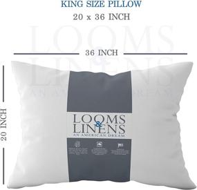 img 1 attached to Looms Linens Luxury King Pillows