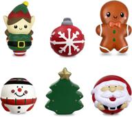🎅 delightful qingqiu christmas squishies: unique stocking novelty & gag toys for toddlers logo