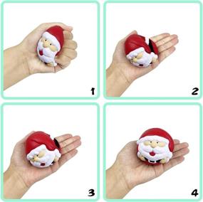 img 3 attached to 🎅 Delightful QINGQIU Christmas Squishies: Unique Stocking Novelty & Gag Toys for Toddlers