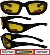 kickback photochromic adjusting motorcycle sunglasses motorcycle & powersports logo