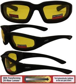 img 1 attached to Kickback Photochromic Adjusting Motorcycle Sunglasses Motorcycle & Powersports