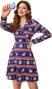 img 1 attached to JECEIKA Womens Dresses Christmas JC216 8 L Women's Clothing