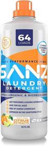 img 4 attached to 🌿 Sanz Clean Natural Laundry Detergent Free and Clear - High Performance Hypoallergenic Liquid, Ideal for Sensitive Skin, Gentle Sanitizing, Odor & Stain Removal, 64 Loads