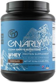 img 4 attached to Gnarly Non-rBGH New Zealand Grass-Fed Whey Protein for Optimized Muscle Synthesis - Chiseled Chocolate, 20 Servings