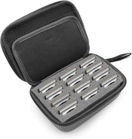 img 4 attached to 💇 CASEMATIX Hair Clipper Guard Blade Holder Case: Ultimate Storage Solution for Barbers and Stylists - Compatible with Top Detachable Clippers Guards (12 Metal Brands) - Blade Storage Case Only