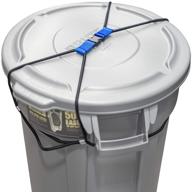 🦝 animal/raccoon-proof encased trash can lock with heavy-duty bungee cord - ideal for large outdoor garbage cans (trash can not included) logo