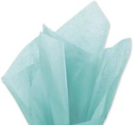 aqua blue tissue paper 15x20 - 100 count pack: high-quality & vibrant aquatic blue tissue sheets logo