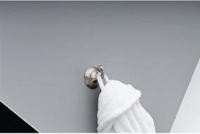 img 4 attached to 🛁 Enhance Your Bathroom with the Delta Faucet Windemere Towel Hook in Satin Nickel - Stylish Bathroom Accessories, 79635-BN