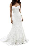 👗 eldecey women's lace beach wedding dress: stunning long boho floor length bridal gown for an unforgettable ceremony logo