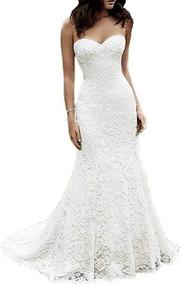 img 3 attached to 👗 Eldecey Women's Lace Beach Wedding Dress: Stunning Long Boho Floor Length Bridal Gown for an Unforgettable Ceremony