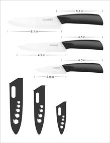 img 3 attached to Ceramic Kitchen Knives Anti Slip Handle