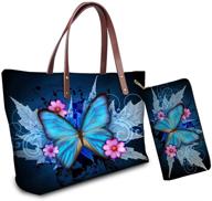 👜 wellflyhom african american woman handbag and wallet set: stylish shoulder bag, top handle tote purse for women logo