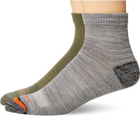 img 3 attached to Ultimate Comfort for Adventurers: Merrell Men's Cushioned Hiker Quarter Socks 3 Pair