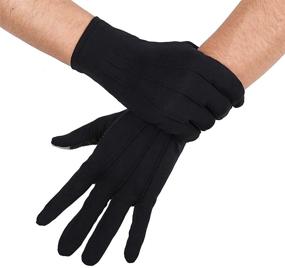 img 4 attached to 👮 JISEN Men's Formal Tuxedo Parade Accessories - Gloves & Mittens for Police Officers