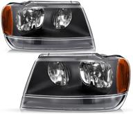 🚙 premium replacement headlights for 99-04 jeep grand cherokee - driver & passenger side by jsboyat logo