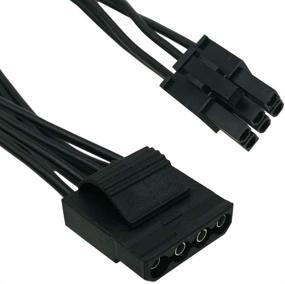 img 2 attached to 🔌 COMeap 6-Pin Male to 3x 4-Pin Molex Female Adapter Cable - Hard Drive Power Extension for Seasonic Antec Modular PSU - 20-Inch (50cm)