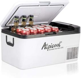 img 4 attached to 🚗 Alpicool K18 Portable Refrigerator Car Fridge Freezer 19 Quart - Ideal for Vehicle, Truck, RV, Boat - Compact Mini Fridge for Driving, Travel, Fishing, Outdoor Use -12/24V DC -4°F~68°F