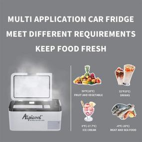 img 3 attached to 🚗 Alpicool K18 Portable Refrigerator Car Fridge Freezer 19 Quart - Ideal for Vehicle, Truck, RV, Boat - Compact Mini Fridge for Driving, Travel, Fishing, Outdoor Use -12/24V DC -4°F~68°F