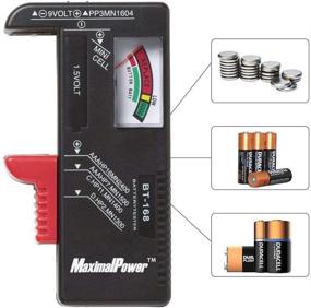 img 1 attached to 🔋 MaximalPower Universal Battery Tester: Optimized for AA AAA C D 9V Button Cell Batteries - Status Checker