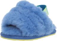 🧦 optimized ugg fluff yeah slide slipper - unisex-child logo