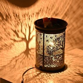 img 3 attached to 🕯️ ASAWASA Metal Candle Wax Warmer: Transform Your Space with Fragrant Bliss and Elegant Style (Banyan Edition)