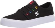 👟 optimized for seo: dc trase skate black shoes for little boys logo