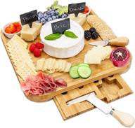 🧀 the perfectly crafted natural bamboo charcuterie board set - elevate your entertaining game! logo