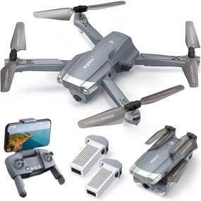 img 4 attached to SYMA X500 4K Drone with UHD Camera for Adults - Long Flight Time, GPS Quadcopter for 🚁 Beginners with Brush Motor, 5GHz FPV Transmission, Auto Return Home, Follow Me Mode, Light Positioning, Includes 2 Batteries