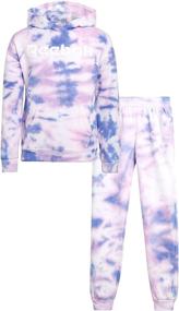 img 4 attached to Reebok девочки Jogger Set брюки-толстовки - детская одежда и активная одежда