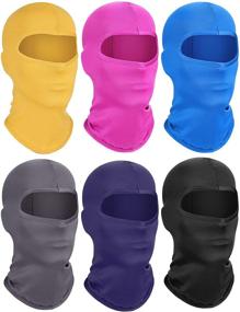 img 4 attached to 🌞 Stay Protected Outdoors with 6-Piece Kids Summer Neck Gaiter: Sunscreen Face & Breathable Long Neck Gaiter for Outdoor Activities