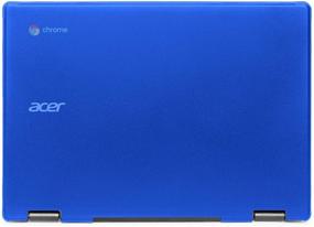 img 4 attached to 🔵 Mcover Hard Shell Case for 2019 Acer Chromebook C721/Spin R721 Series (11.6")- Blue (Not compatible with older Acer models)