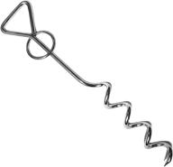 🐶 nextclimb 18 inch dog tie out stake: secure screw anchor for pets outdoors - ideal for backyard, lawn, beach, and camping – sturdy post for chains, tethers, and leads on various grounds логотип