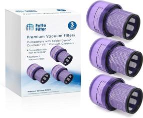 img 4 attached to Fette Filter Value Pack of 3 - Compatible Vacuum Filter for Dyson V11 Cordless Vacuum Series (V11 Torque Drive & V11 Animal) - Compare to Part # 970013-02