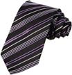 kissties mens striped necktie black men's accessories in ties, cummerbunds & pocket squares logo