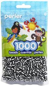 img 1 attached to 🖤 Striped Black and White Perler Beads - 1000pcs, Ideal for Crafts and Fuse Bead Projects