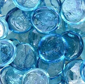 img 2 attached to 🔷 Colsen Glass Stones Gemstones Fire Pits: Versatile Aqua Blue Decorative Pebbles for Wedding, Landscaping, Aquariums, and More
