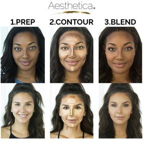 img 3 attached to Aesthetica Cosmetics Contour Highlighting Makeup