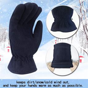 img 3 attached to Ultimate Winter Comfort with Thinsulate Weather Thermarator Gloves