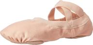 pro elastic canvas split-sole ballet shoe for bloch girls логотип