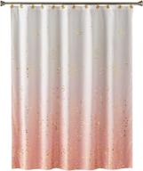 🎀 saturday knight ltd. skl home splatter pink fabric shower curtain logo