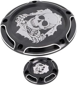 img 1 attached to XMMT Motorcycle CNC Engine Derby Cover/Timing Cover Compatible For Harley Dyna Softail Fat Boy Touring Road King Electra Glide Street Glide 1999-2013