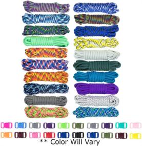 img 4 attached to West Coast Paracord Zesty 550lb Survival Paracord Random Combo Crafting Kit: 10 Colors of 500lb Cord and 10 Buckles - Type III Paracord - Make 10 Paracord Bracelets - Great Gift for Crafting and Survival Enthusiasts