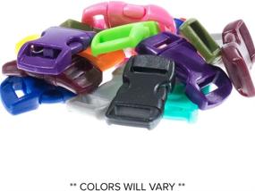 img 1 attached to West Coast Paracord Zesty 550lb Survival Paracord Random Combo Crafting Kit: 10 Colors of 500lb Cord and 10 Buckles - Type III Paracord - Make 10 Paracord Bracelets - Great Gift for Crafting and Survival Enthusiasts