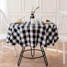 img 3 attached to 🏞️ Lahome Buffalo Check Plaid Tablecloth: Classic Design for Chic Table Décor