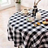 🏞️ lahome buffalo check plaid tablecloth: classic design for chic table décor logo