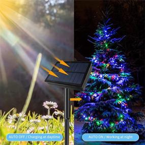 img 1 attached to 🌱 Green Convenience Outdoor Solar String Lights: 300 LEDs, Waterproof Copper Wire, Multi-Colored - Perfect for Patio, Yard, Trees, Christmas, Wedding Party